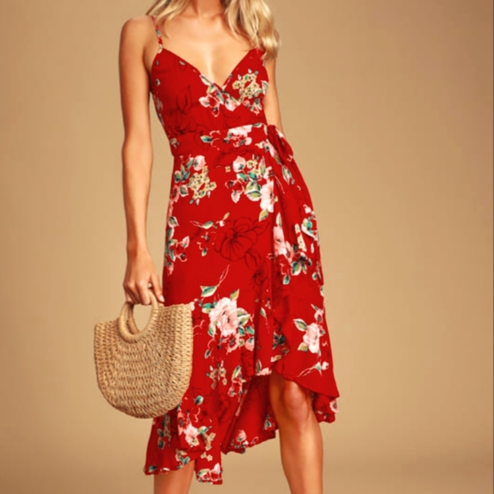 Band of Gypsies Red Floral Dress